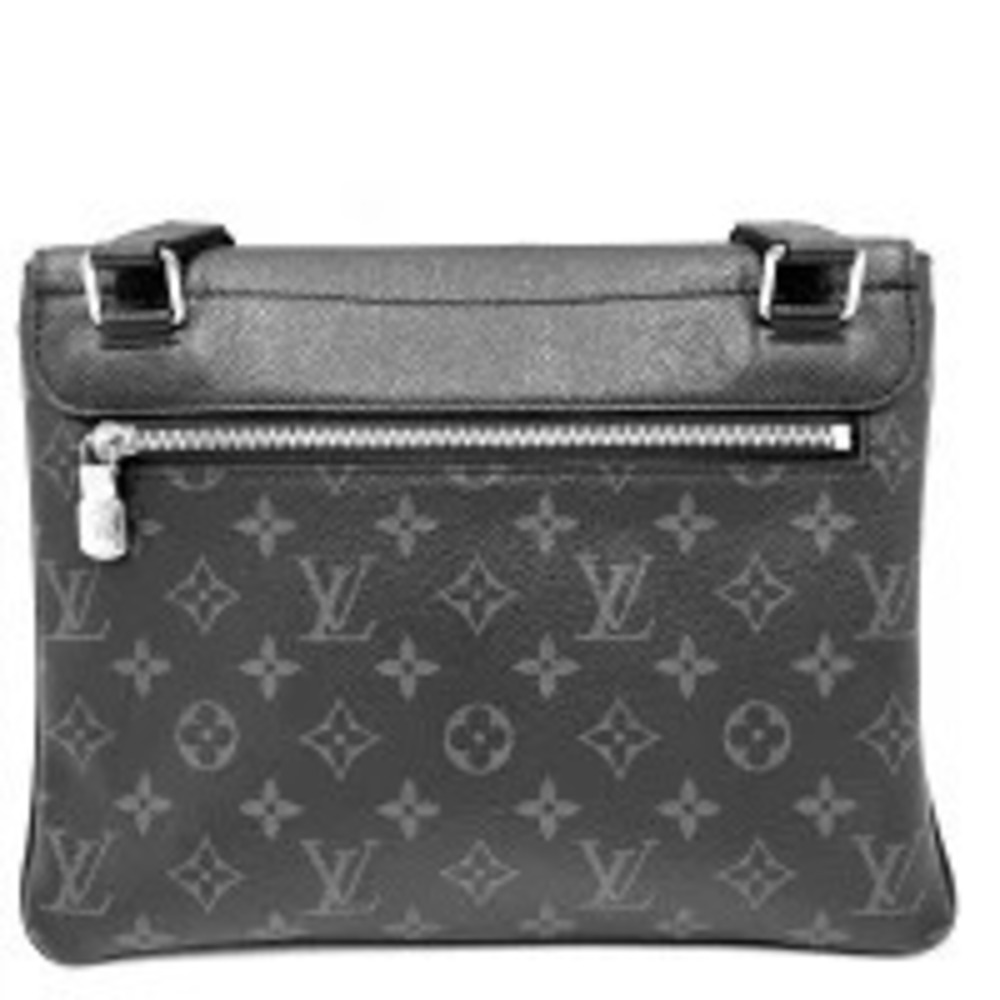 Louis Vuitton Eclipse Black Black Flap Taiga Bag Crossbody Shoulder Messenger